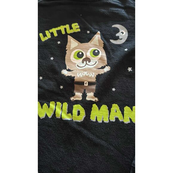 Little Wild Man Black Sweatshirt Size 5 T - Picture 2 of 4